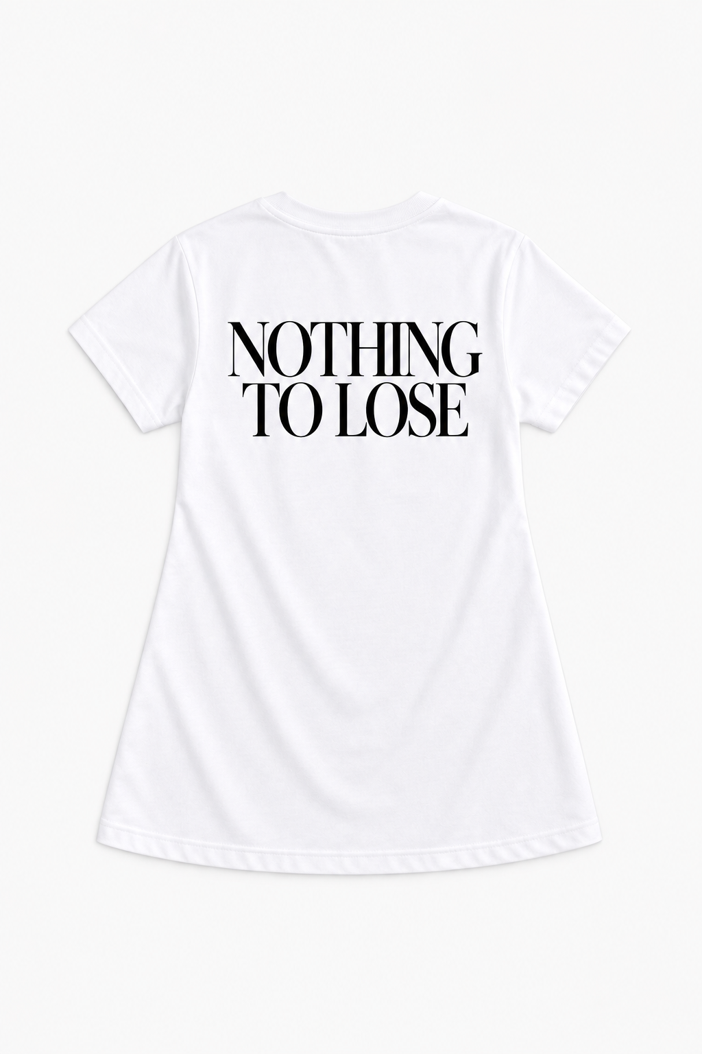 DUSKWATER Nothing To Lose oversized tee dress in white