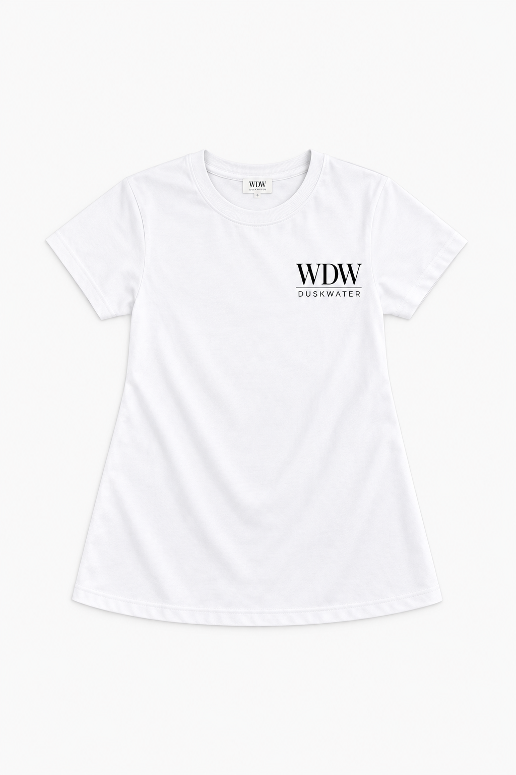 DUSKWATER Nothing To Lose oversized tee dress in white