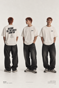 DUSKWATER Outside Till The Lights Come On oversized graphic tee with bold back print