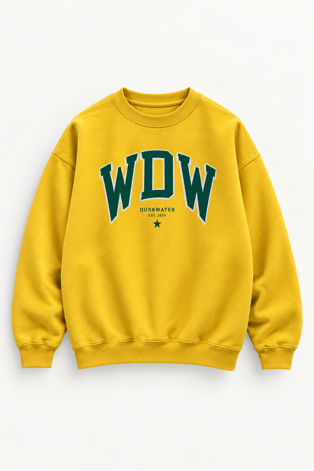 DUSKWATER Respect The Game varsity crewneck sweatshirt, oversized fit