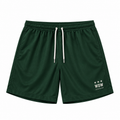 DUSKWATER WDW sport shorts in forest green with embroidered star logo